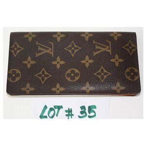 Louis Vuitton Women's Brown LV Monogram 7” Bifold Wallet/Checkbook/Credit Cards